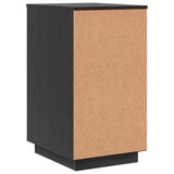 Desk Cabinet Black 40x50x75 cm Solid Wood Pine 820101