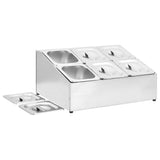 Gastronorm Container Holder with 6 GN 1/6 Pan Stainless Steel 51224