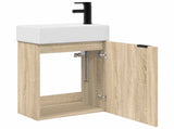 Bathroom Vanity Unit with Tap Sonoma Oak 45.5 x 22.5 x 84 cm 889435