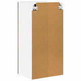 Hanging Cabinet with Door Smoked Oak and White 40 x 31 x 80 cm 884262