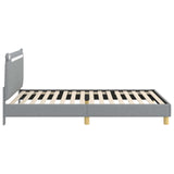 Children's Bed Frame with Headboard Light Grey 90 x 200 cm 42011224