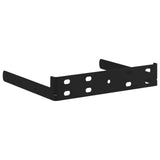 Floating Wall Shelves 4 pcs Black 40x23.5x3.8 cm MDF 323828