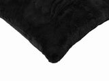 Cushion Cover 6 pcs HEERLEN Black 50 x 80 cm Faux Rabbit Fur 912178