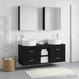 Bathroom Furniture Set 5 pcs Black Oak 49.5 x 44.5 x 65.5 cm 3407088
