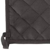 15 Piece Towel Set with Oven Gloves&Pot Holders Black Cotton 136296