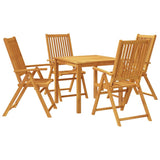 5 Piece Garden Dining Set 85x85x74 cm Solid Wood Acacia 3295261