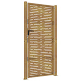 Garden Gate 100x175 cm Corten Steel Square Design 153200