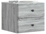 Wall-Mounted Bedside Cabinet Grey Sonoma 34.5 x 33 x 40 cm 899157