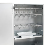 BBQ Oven Smoker with Wood Chips 44.5x29x83 cm Galvanised steel 364746