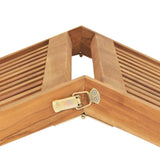 Sun Lounger Teak Teak hardwood Standard Collapsible Sun Lounger 316152