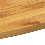 ZNTS Table Top 100x40x2.5 cm Oval Solid Wood Mango 370860