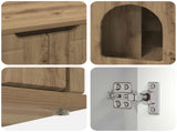Cat House Artisian Oak 85 x 55 x 50.5 cm Engineered Wood 8000724