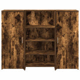 Reception Desk Smoked Oak 135x50x103.5 cm Engineered Wood 3324191