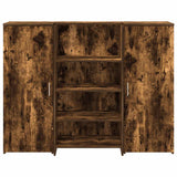 Reception Desk Smoked Oak 135x50x103.5 cm Engineered Wood 3324191