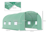 4.5m x 2m x 2m Walk-in Tunnel Greenhouse Garden Plant Growing House with Door and Ventilation T3398P325198
