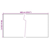 Balcony Screen Black 600x90 cm Poly Rattan 156305