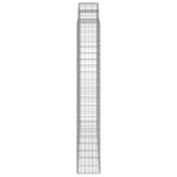 Arched Gabion Baskets 4 pcs 200x30x200/220 cm Galvanised Iron 3146217