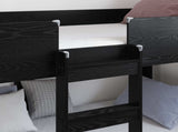 Bunk Bed for Kids Black Oak 90 x 200 cm Engineered Wood 3410516