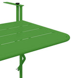Hanging Balcony Table Folding Green 60 x 39 x 65 cm Steel 42008077