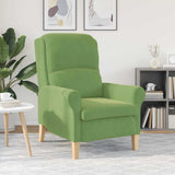 Armchair Light green 76 x 94 x 102 cm Velvet 42009860