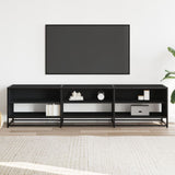 TV Cabinet Black 180x40x46 cm Engineered Wood 3300805