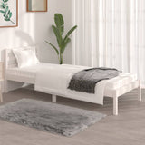 Bed Frame without Mattress 75x190cm White Small Single 810391