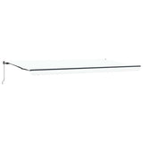 Retractable Awning White 600 x 350 cm Polyester and Steel 3331761