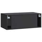 Wall-Mounted TV Cabinet Black 78.5 x 41 x 30 cm Engineered Wood 898176
