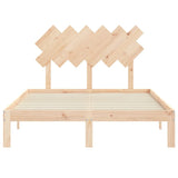 Bed Frame without Mattress Small Double Solid Wood Pine 3193696