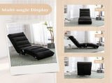 GOMYWAY Fabric Relaxation Chaise Lounge Chair, Full Body Support Fixed Recliner Sofa with Gentle W2678P389546