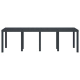 Garden Table Anthracite 250 x 100 x 73 cm Poly Rattan 3378516