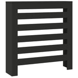 Radiator Cover Black 78 x 20 x 82 cm Engineered Wood 852682