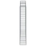 Arched Gabion Basket 200x50x180/200 cm Galvanised Iron 153499
