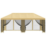 6 x 3 m Cream Polyester and Steel 190 3376020