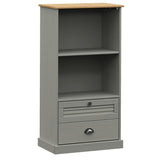 Bookcase VIGO Grey 60x35x114.5 cm Solid Wood Pine 353186