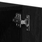 Bathroom Furniture Set 4 pcs Black Oak Engineered Wood 3334373