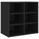 Shoe Cabinet Black 52.5x30x50 cm 808686