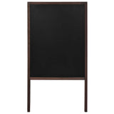 Double-sided Blackboard Cedar Wood Free Standing 60x80 cm 246428