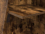 Corner Cabinet 27.5x27x140cm Engineered Wood Smoked Oak 889870