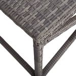 Garden Bench 120 cm Poly Rattan Grey 46211