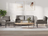 Sofa Sets with Cushion 3 pcs Taupe 115 x 56 x 80 cm Plywood 3406213