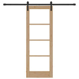 Sliding Door ORKDAL Natural and Black 73.5 x 198.5 cm 3331847