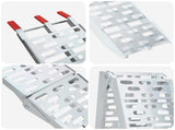 Foldable Motorcycle Ramp 340 kg per ramp 2 pcs Silver Aluminium 42021086