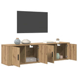 Wall-mounted TV Cabinet Set 2 pcs Artisan Oak 80 x 34.5 x 40 cm 3415586