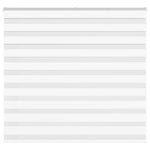 ZNTS Zebra Blind White 160x100 cm Fabric Width 155.9 cm Polyester 4014741