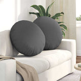 Seat Cushions 2 pcs Dark Grey 80 x 29 cm Fabric 42014232