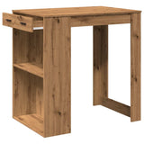 Bar Table Artisian Oak 102x70x103.5 cm Engineered Wood 3309329