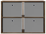 Sideboard with Drawer Smoked Oak 68.5 x 32 x 67 cm 8000544
