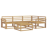Outdoor Sofa Set 5 pcs White 79 x 79 x 37 cm Solid Acacia Wood 3386408