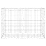 Gabion Wall with Covers Galvanised Steel 150x60x100 cm 147814